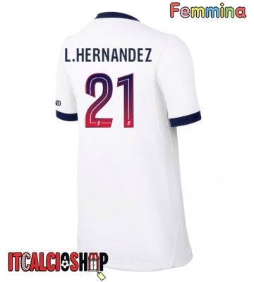 Paris Saint-Germain Lucas Hernandez #21 Seconda Maglia Femmina 2026-27 Manica Corta